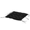 3 Seater Bench Cushion 100x98x8 cm Bench Cushion with Ties, Bench Pad for Garden Furniture Porch Swing, Black