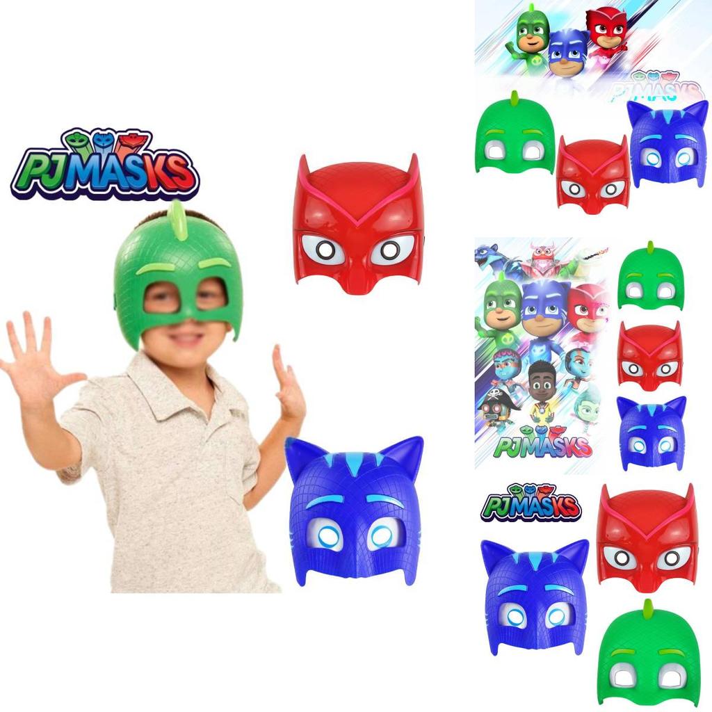 Máscaras que brilham no escuro dos Pj Masks para festa de Halloween