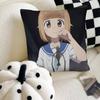Anime Diary Of Our Days At The Breakwater Pillow Case Fashion Square Pillowcase Bedroom Sofa Room Ins Decoration Leisure
