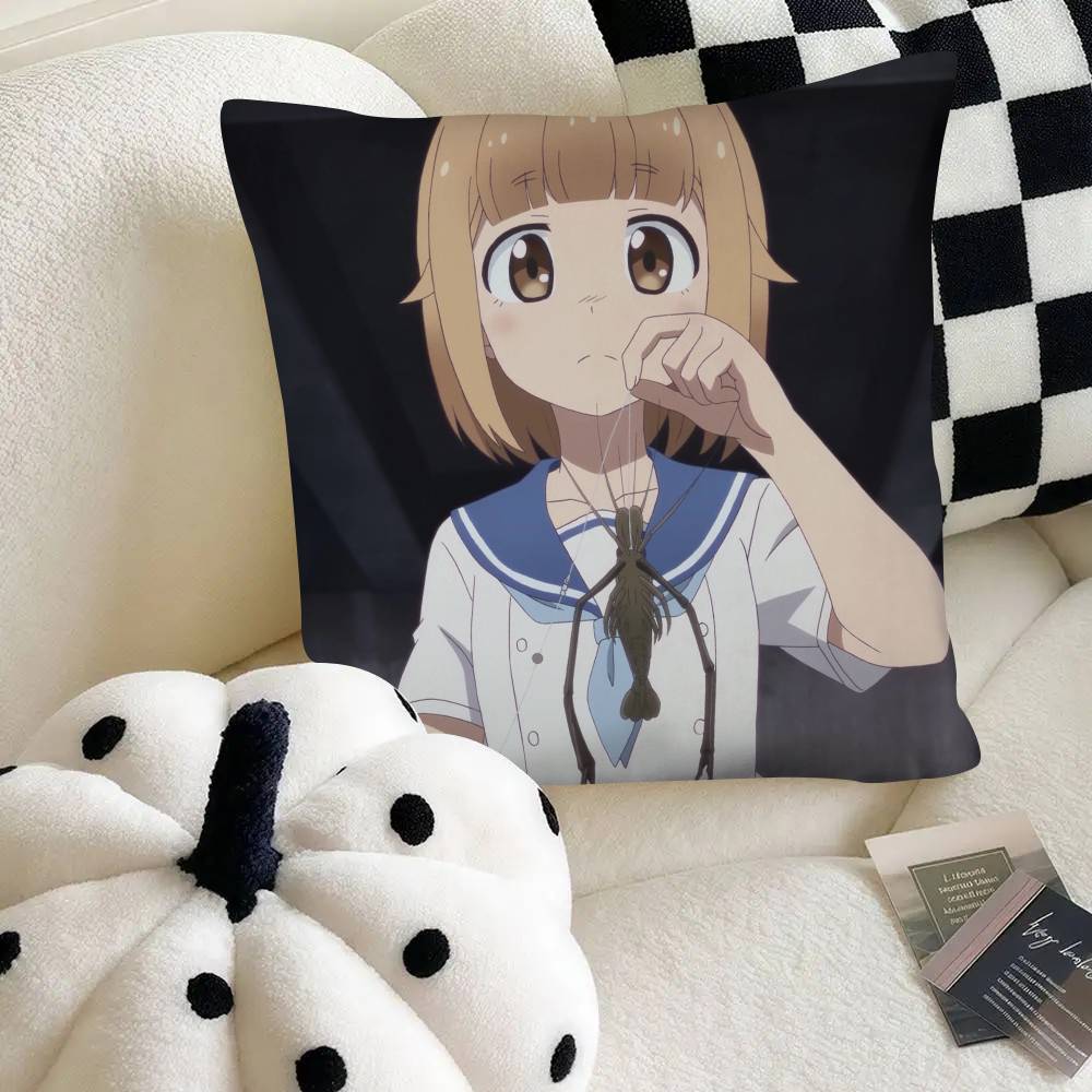Anime Diary Of Our Days At The Breakwater Pillow Case Fashion Square Pillowcase Bedroom Sofa Room Ins Decoration Leisure