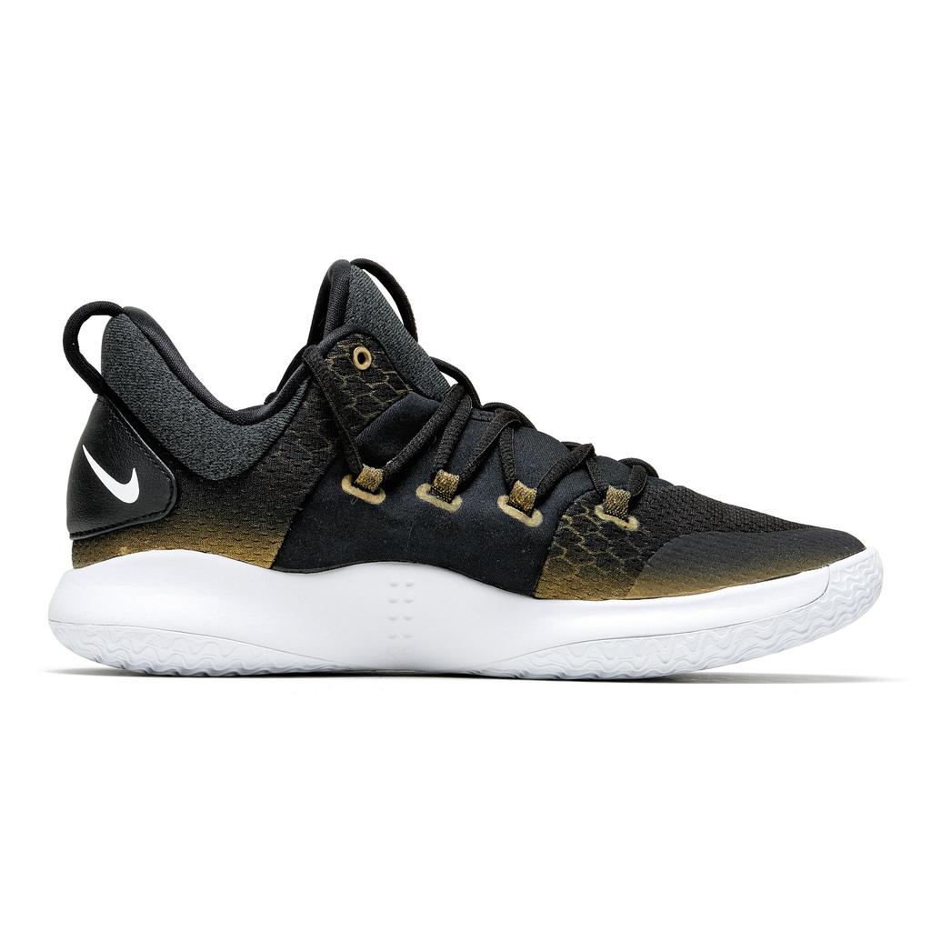 Nike Hyperdunk X Low Slip Resistant Abrasion Resistant Low Top Basketball Shoes Men's Black Gold AR0465-003(Team196-)