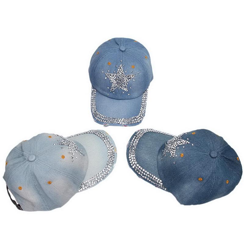 Crown Studded Rhinestone Baseball Cap