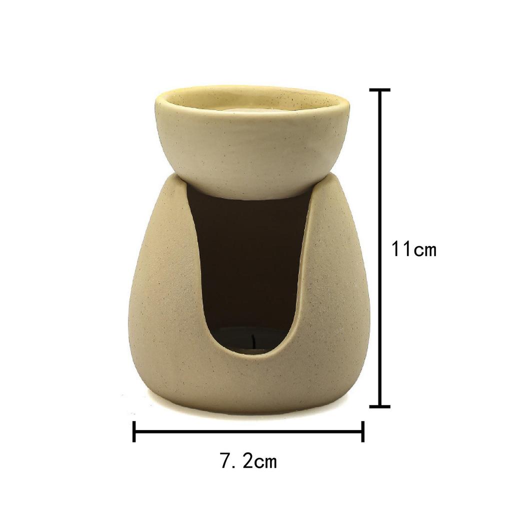 Essential Oil Burner Ceramic Tealight Candle Holder Decorative Aroma Burner Ceramic Oil Diffuser for Living Room Yoga Room