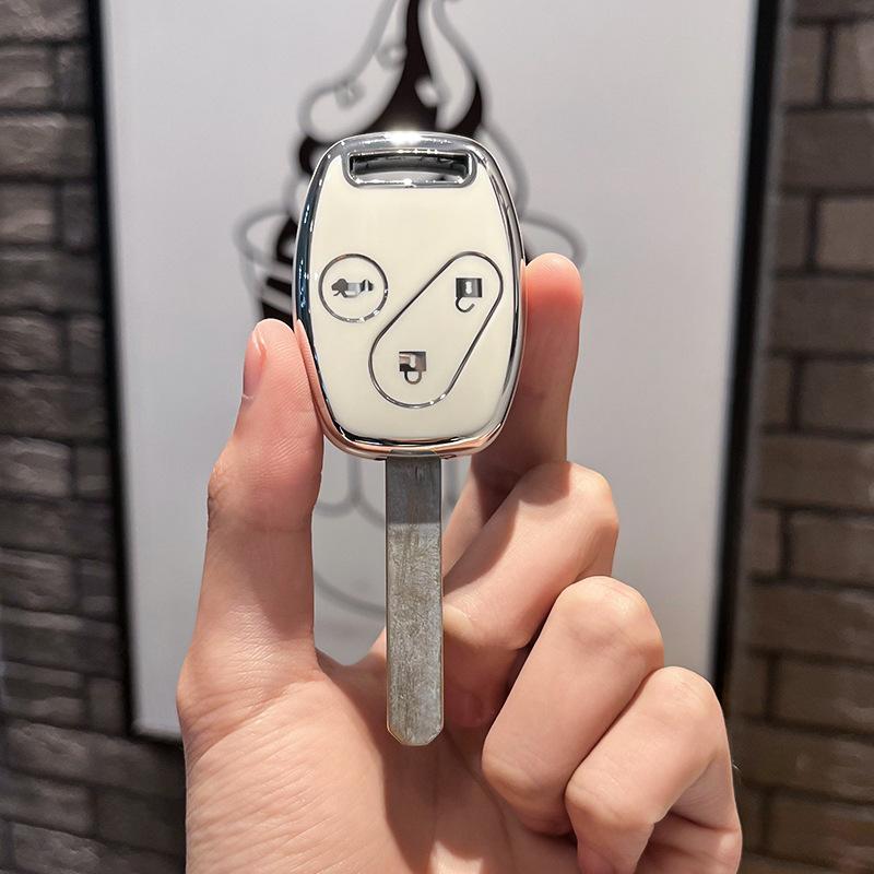 Custodia Guscio Copertura TPU per Chiave Telecomando Auto per Honda Accord Civic CRV CR-V Pilot Insight Ridgeline Protettore Supporto Fob Borsa Accessori