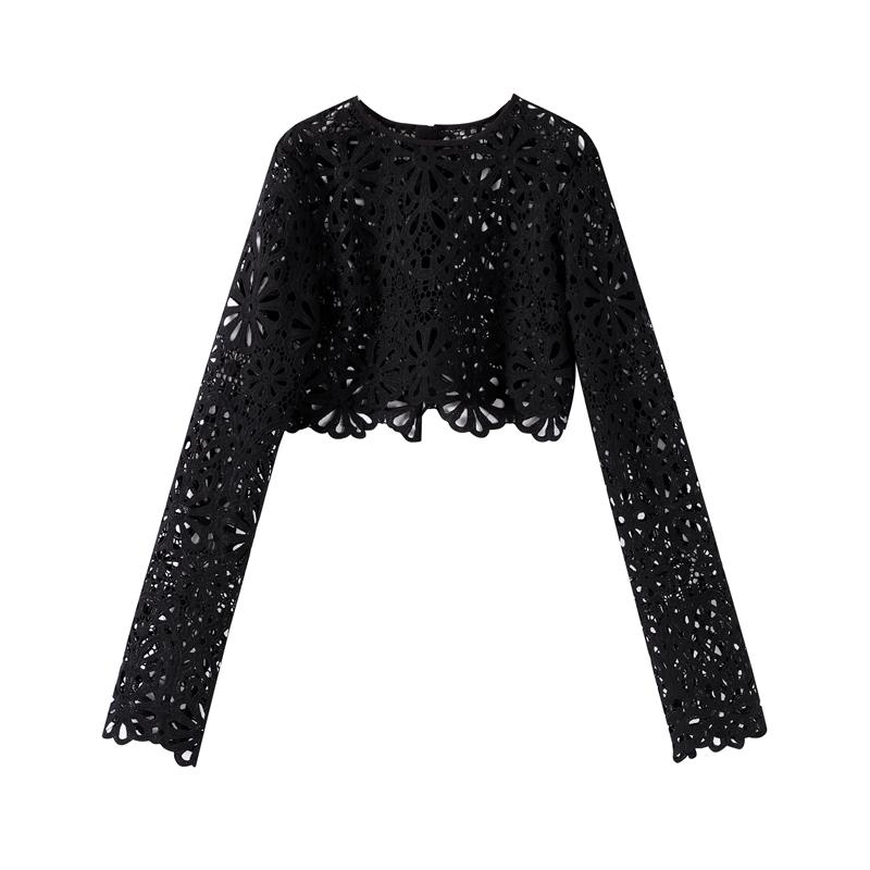 Hollow Out Se Through Tank Top Skjørt Dresser Dame Langermet Wave Cut Blonde Topper Hoftepakke Skjørt Dress Dame 2024 Damesett