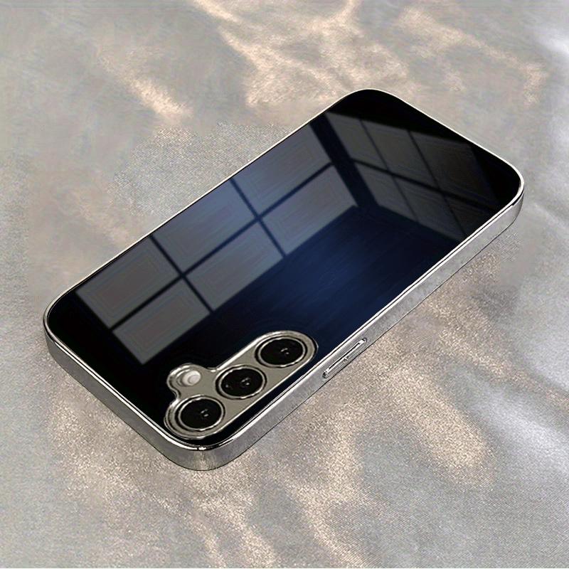 Gradient Color Pattern Electroplated Glass Phone Case, Suitable for Samsung S26/S25/S24/S23/S22/S21/S20 and Other Models.