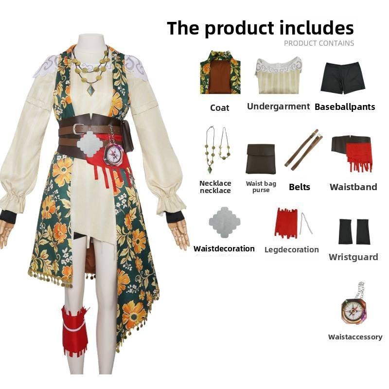 Sea Of Remnants Cosplay Costume For Halloween With Polyester Game Stage Attire