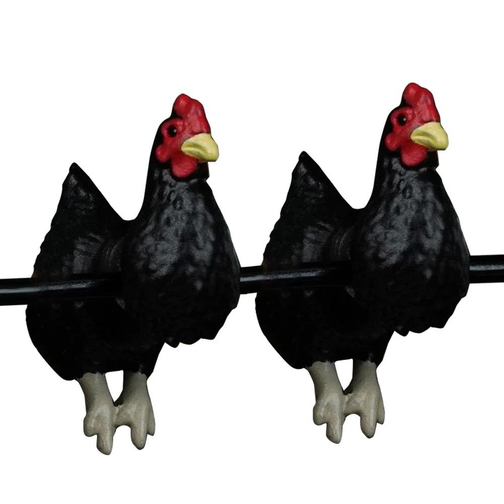 Elegant Hand Painted Chicken Earrings Farm Animal Jewelry Retro Earrings  Chicken Lovers