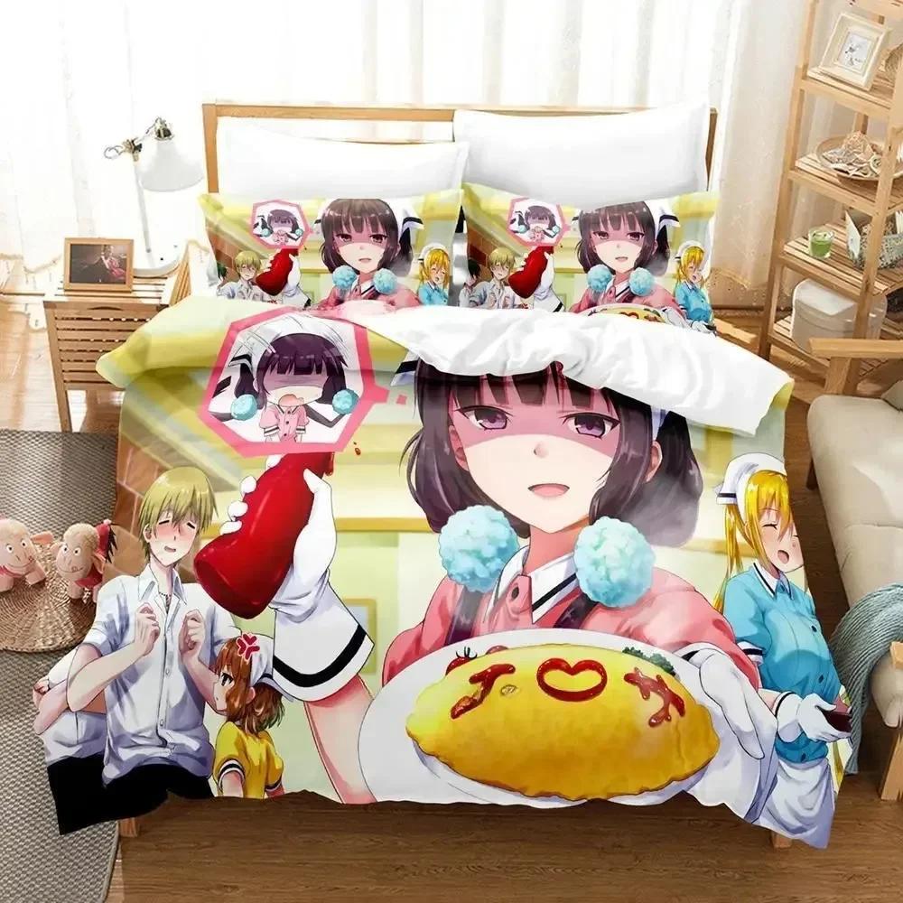 3D Kawaii Blend S Bedding Set Printed With Pillowcase Duvet Cover Soft Queen King Size Bedclothes Home 3D Anime Bed Sheet Set