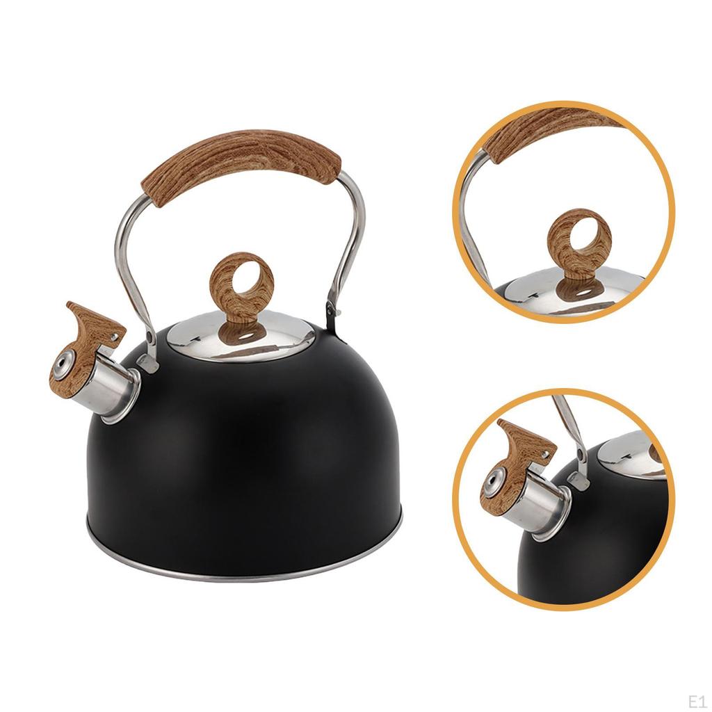 Whistling Tea Kettle Teapot 2.5L with Whistle Spout for Gas Induction Stovetop Cookware Household