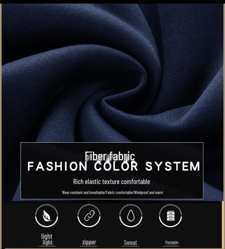 Men's Fleece-Lined Casual Hoodie & Pants Two-Piece Set