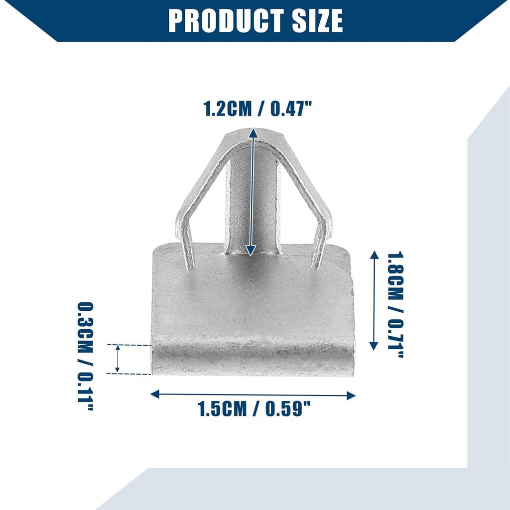 W715288-S439 / Front/Powertrain Skid Plate Clip for Ford F-150 2011-2022 / Transmission Skid Plate Fastener/Surface Coating Treatment/Metal / 4Pcs
