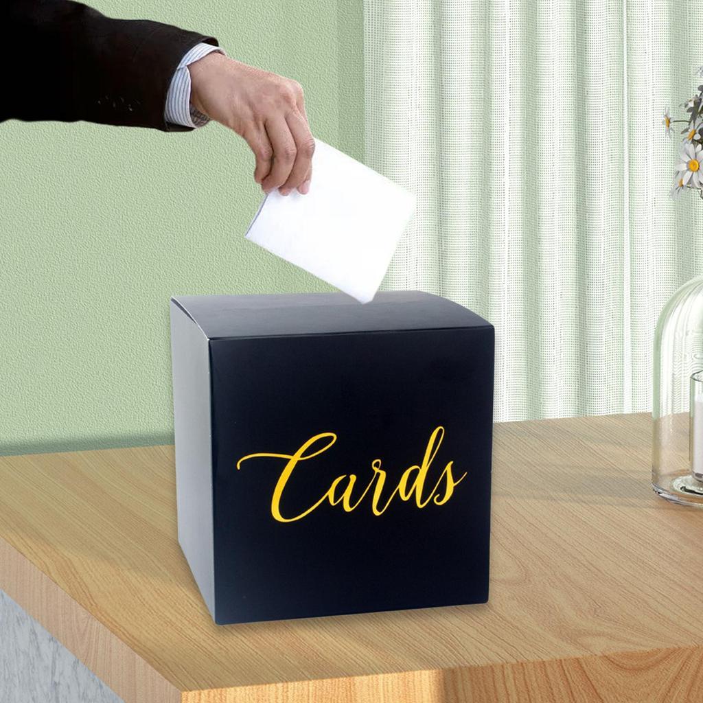 Wedding Card Box Decorative Centerpiece Greeting Card Box Modern Money Box for Baby Shower Event Birthday Engagement Decoration