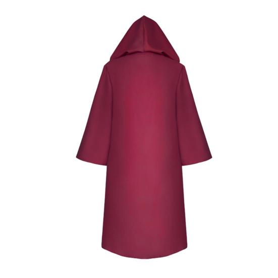 Erwachsene Kinder Volltonfarbe Kapuzen Hexe Vampir Umhang Halloween Maskerade Umhang