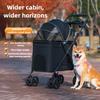 Outdoor Large Foldable Dog Pet Stroller Teddy Medium Luxury Dog Strollers Lightweight Cat Trolley with Wheel Pets Products