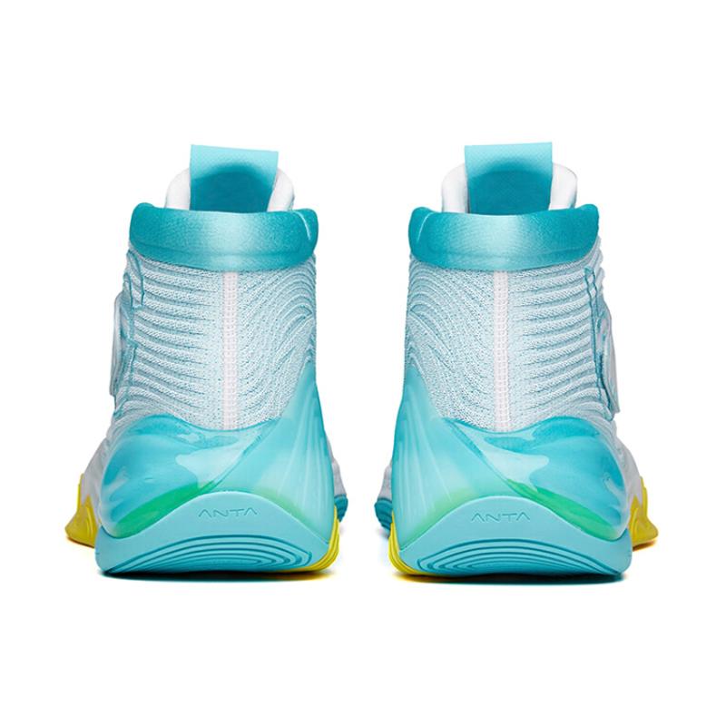 Anta KT6 'Top Of G6' KT Cushioning Anti-Slip And Wear-Resistant High-Top Basketball Shoes Swim Pool Blue Sneakers 112131101-1