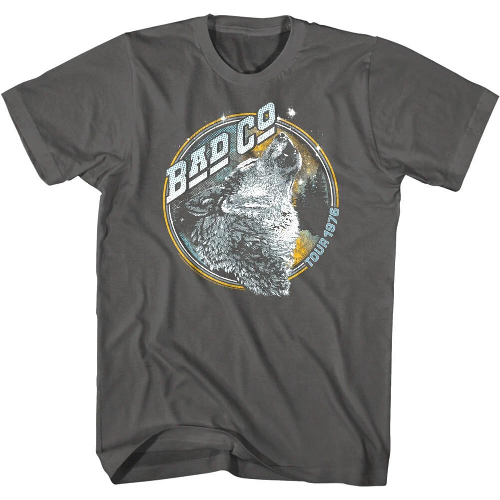 Bad Company Run With Pack Men s T Shirt Howling Wolf Concert Tour Hard Rock Band L