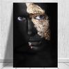Classical Art Black Gold African Women Canvas Painting Wall Art Pictures Posters and Prints for Living Office Bedroom Home Decor No Frame