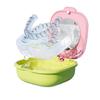 Retainer Case With Drain Basket Portable Mouth Guard Box Oral Cleaning False Teeth Denture Storage Box Teeth Aligner Braces Box