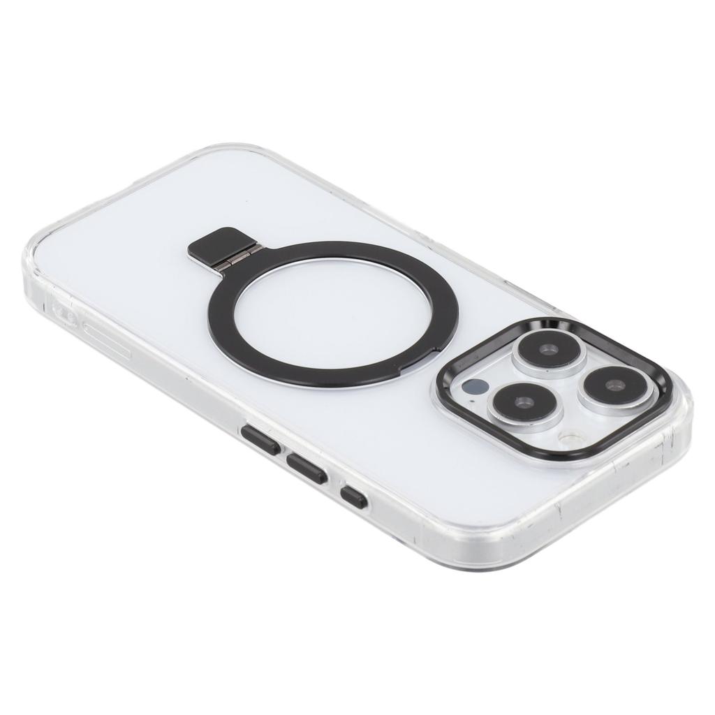 For iPhone 16 Pro Max Case Compatible with MagSafe Kickstand TPU+PC Clear Phone Cover