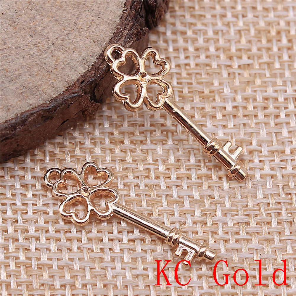 Classic Key Shaped Charms Pendant For Bracelet Necklace Jewelry Making Craft Findings