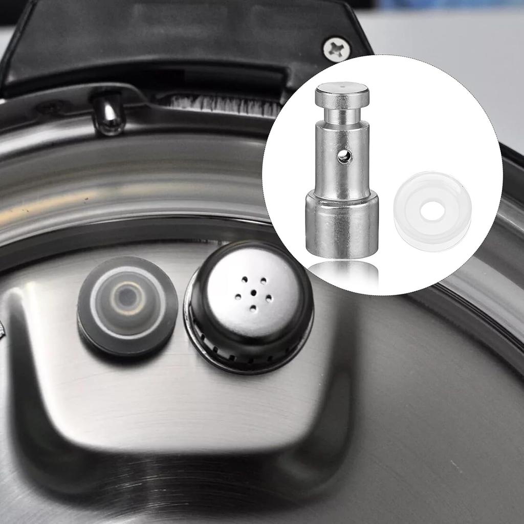 2 Pcs Universal Float Valve Seal for Pressure Cookers Replacement Parts with 6 Sealer Gasket tant Pressure Valve Power Pressures Cooker Accessories