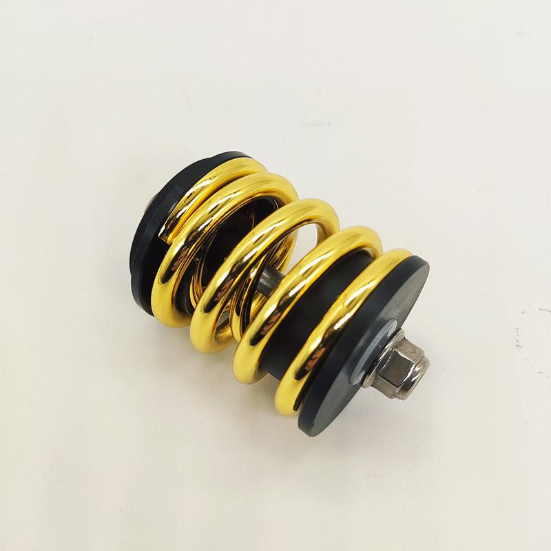 

Rear Shock Absorber for Brompton Folding Bike Suspension Accessories Titanium Ti Axis Stainless Steel Spring золотий