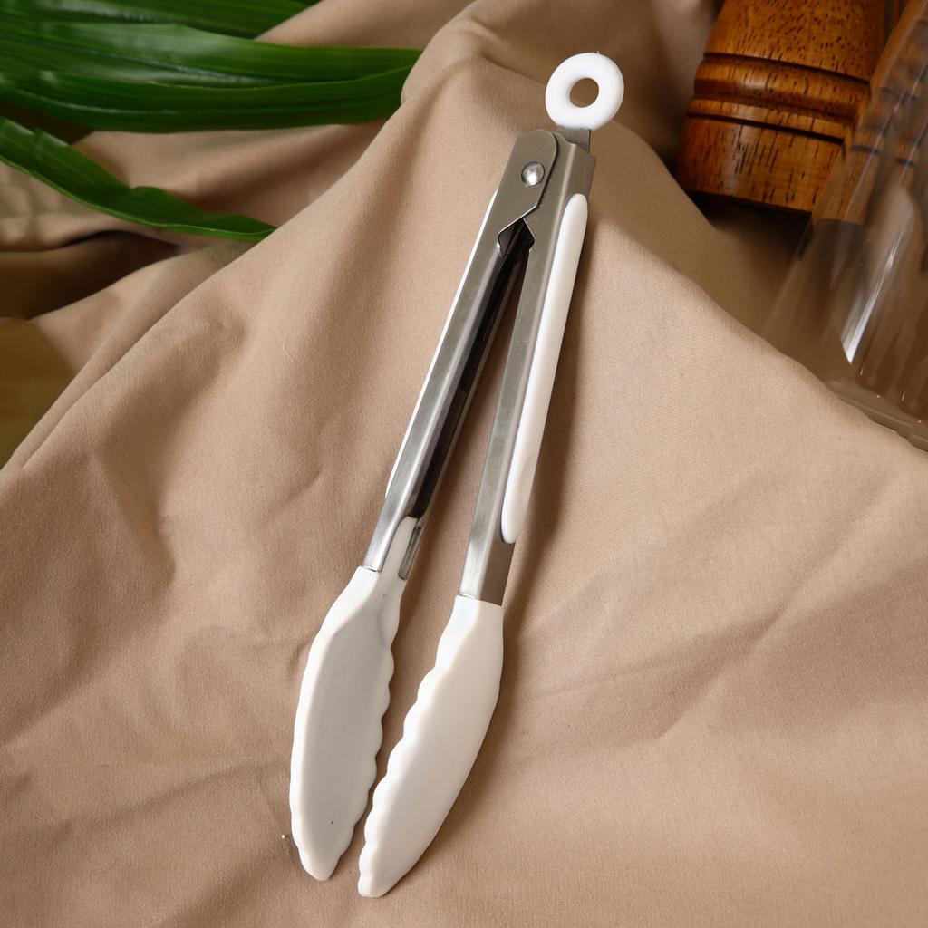 4 pcs White Silicone Kitchen Cooking Utensils Set
