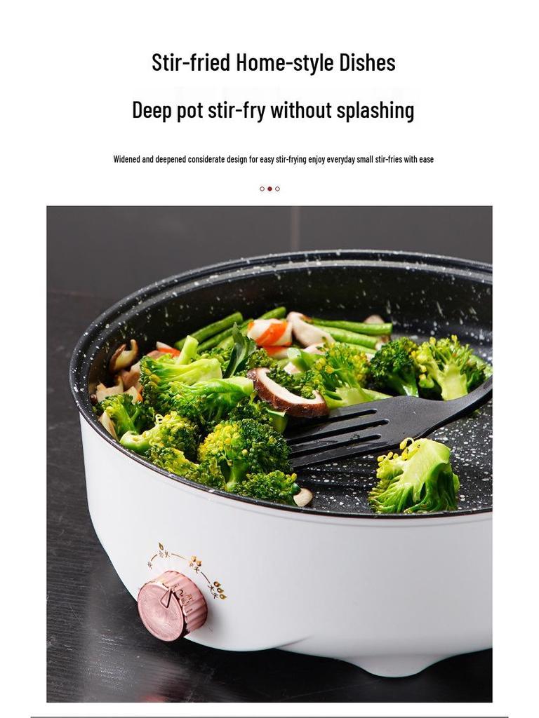 Korean Style Non-stick Electric Griddle: Multifunctional Home BBQ & Frying Pan for Small Spaces