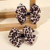 2Pcs Korean Leopard Bow Hair Clip Girls Women Trendy Ribbon Dots Bownot Hairpin Kids Sweet Cool Headdress Headwear Accessories