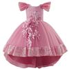 Girls' Princess Dress: New Arrival – Tulle and Sequined Ball Gown with Train for Baby's Birthday Party or Piano Recital
