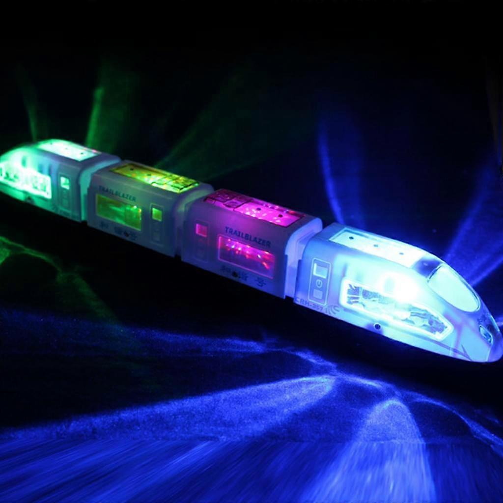 Bullet Train Inspired Electric Train Toy, Bump And Go Action For Exciting Play Sessions, Lightning And Sound Effects, Non-Toxic, Led Light Up Toys
