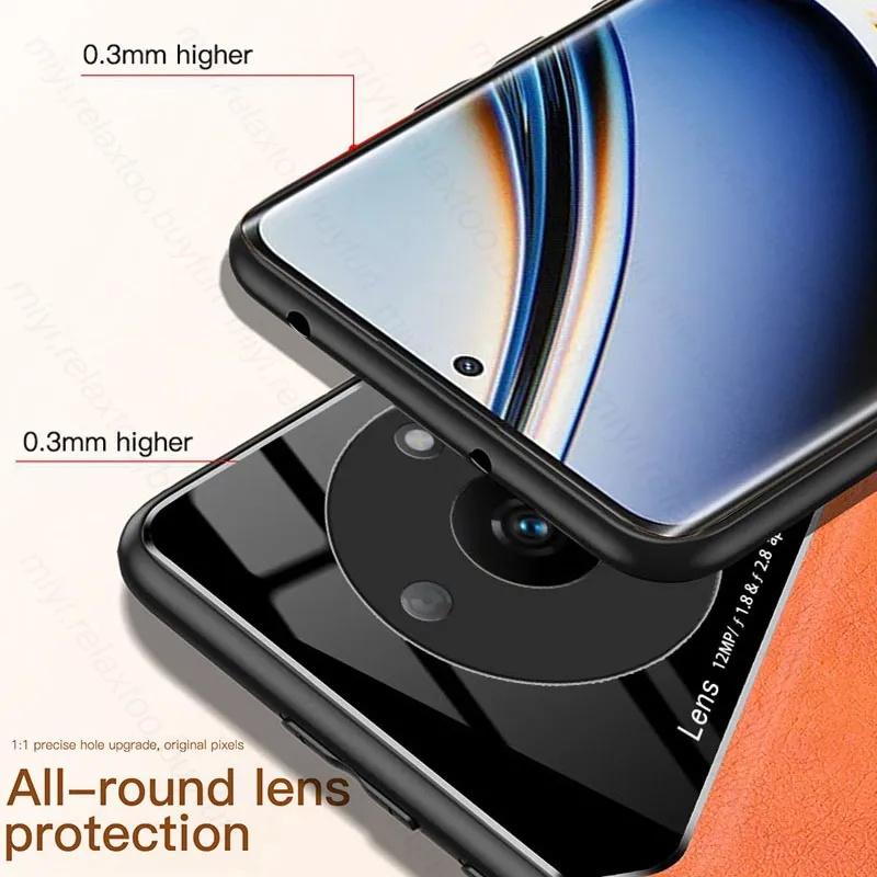 Magnetic Suction Holder Case For Realme 13 12 Pro Plus 11 Pro+ 11x 5G Protective Cover Shockproof Frame Coque Fundas