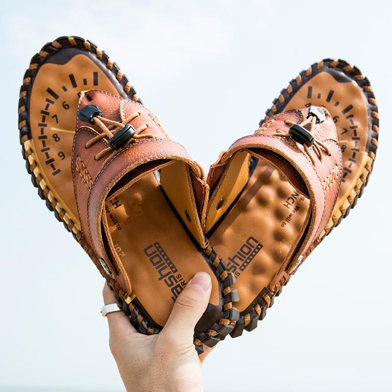 Fashion Summer Outdoor Sandals for Men Breathable Hiking Shoes Water Beach Mens Sandals Camping Climbing Aqua Sneaker