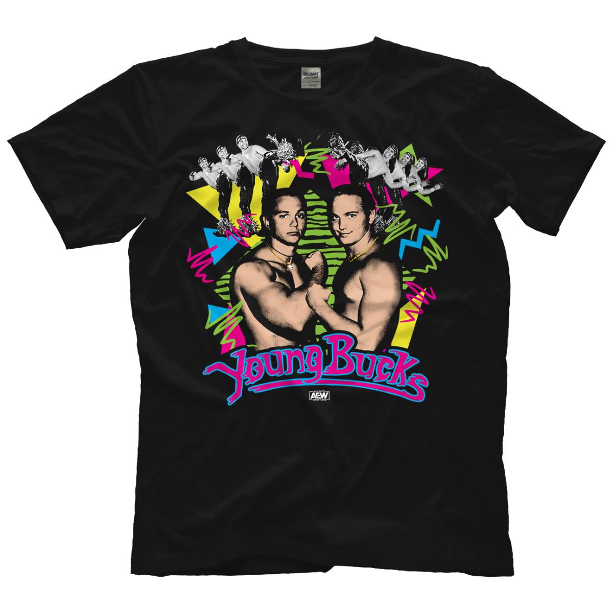 Young Bucks - Throwback AEW Official T-Shirt S разноцветный