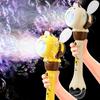 Non-Toxic 12 Hole Bee Electric Automatic Bubble Gun Blowing Soap Bubble Machine Outdoor Summer Party Led Children'S Toys For Kids Gifts