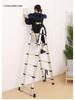 Aluminum Alloy Multifunctional Folding Ladder: Portable, Thickened, and Telescopic Herringbone Design