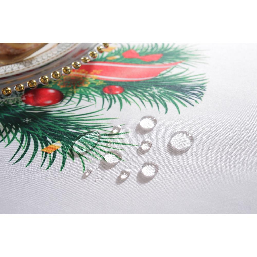 Neue Tischdecke, bedruckte wasserdichte und ölabweisende festliche dekorative Tischdecke für den Weihnachtstag