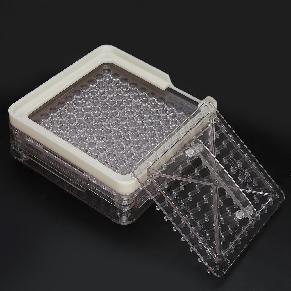 0# 100 Holes Capsule Powder Filler Plate Acrylic Transparent Capsule Manual Filling Tool