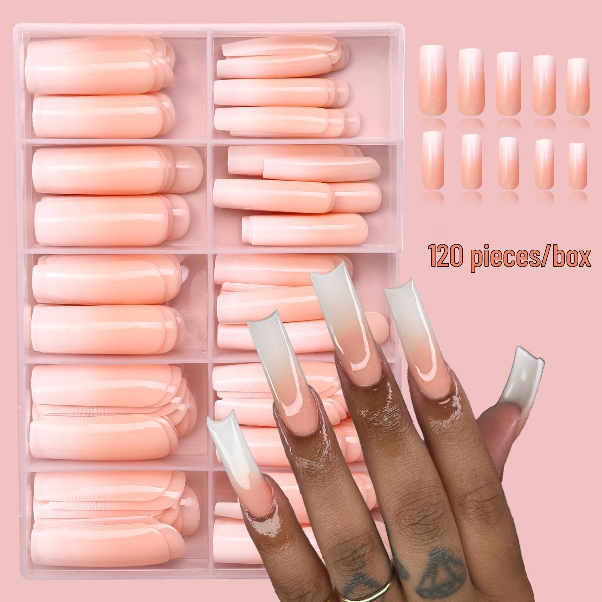 

120 Съемные накладные ногти градиентного цвета - Готовые, Носимые, Типсы для накладных ногтей