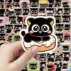 102pcs Kawaii Black Cat Stickers Pack Cute Cartoon Cat Waterproof Stickers for DIY Laptop Suitcase Skateboard Water Bottle Decor