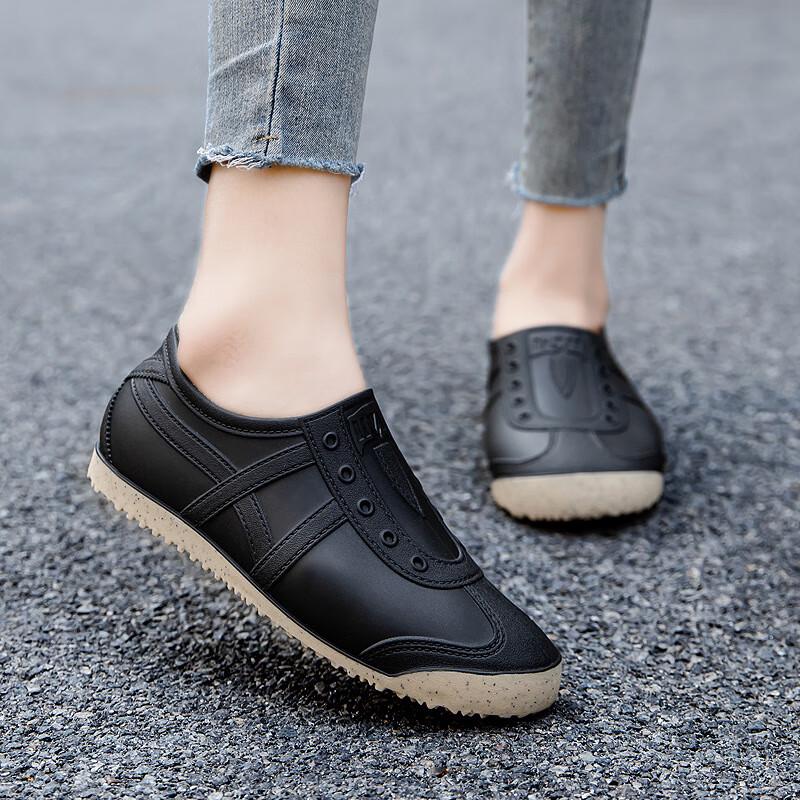 Longchan Women's Low-Top Waterproof Rain Shoes, SM-3011 (2 Pairs)