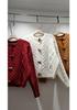 Korean Academy Style Round Neck Knit Cardigan with Horn Buttons for Women - Fall 2025