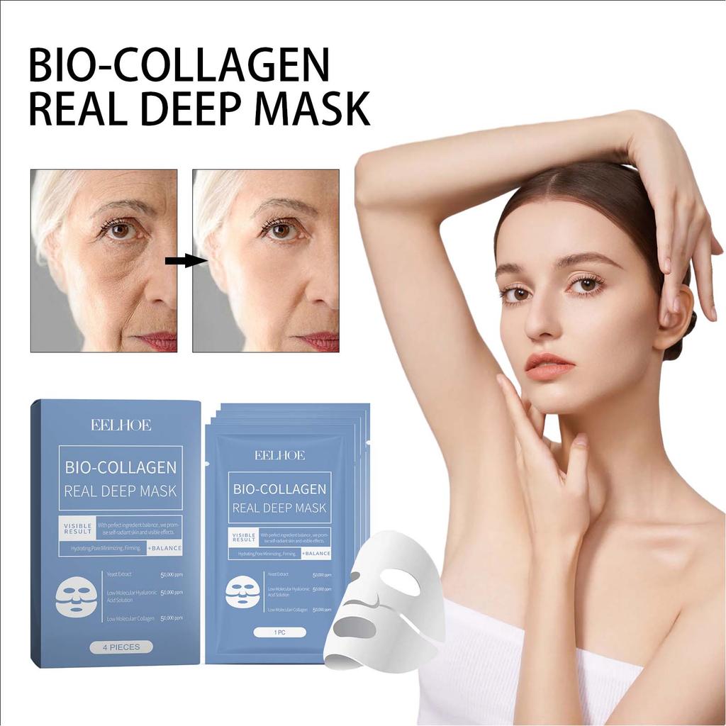 EELHOE Collagen Mask Hydrating Facial Skin Moisturizing Brightening Collagen Mask
