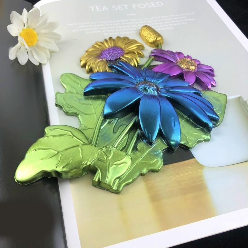 3D Sunflower Silicone Mold DIY Epoxy Resin Mold for Wall Desktop Decoration Hanging Pendant Concrete Plaster Mould Craft