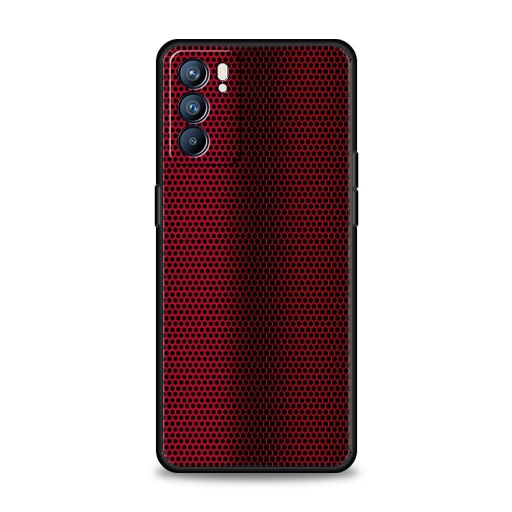 Carbon Fiber Case For Oppo Find X6 Pro X5 A54 A53 A52 A9 2020 A15 A95 A17 A16 A76 A74 A57 Reno7 Reno6 Pro Plus 5G Black Cover
