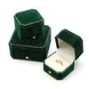 Portable Velvets Jewelry Box Protective Jewelry Display Container Soft Lining Accessories Holder for Women and Girls