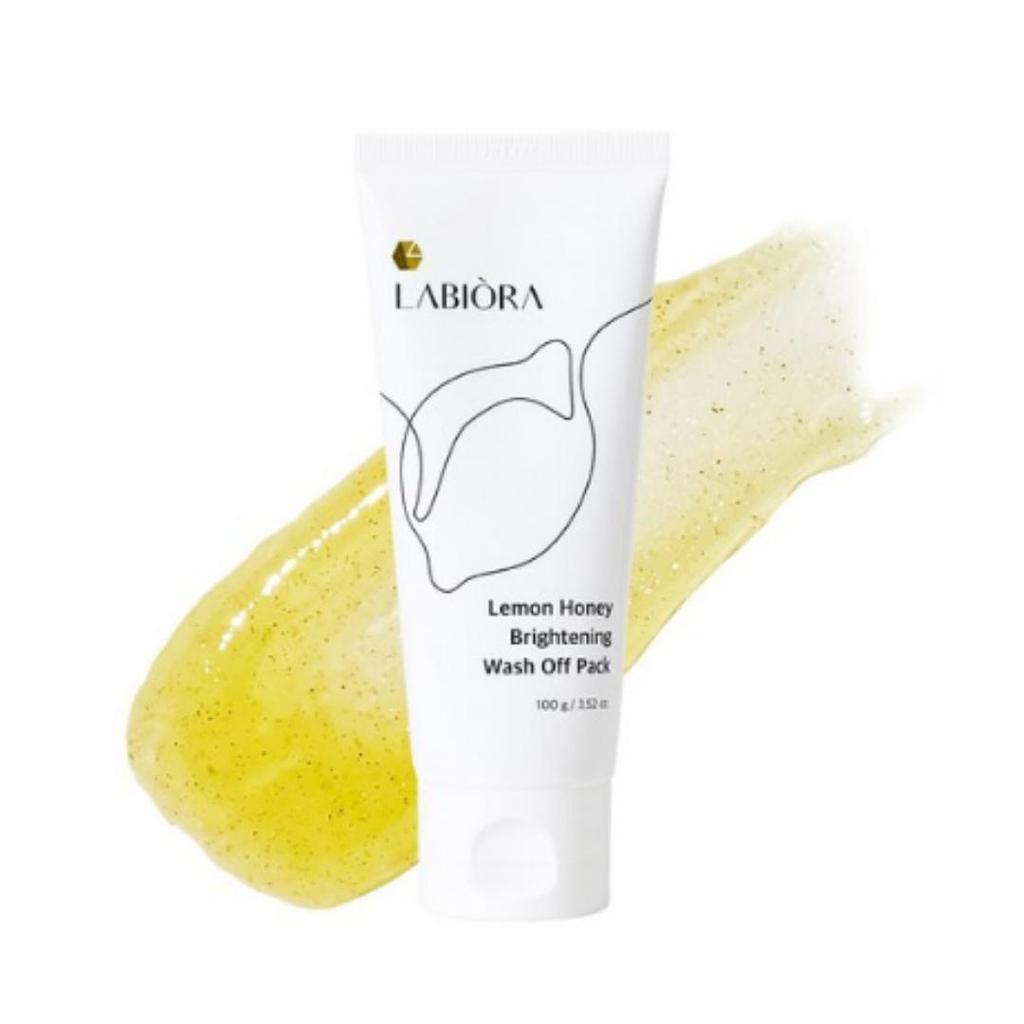 Labiola (Laviora) Bae Jong‑ok Lemon Honey Pack — Exfoliating Wash‑Off Pack — 100 g (1 unit)