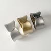 New Hinge Gold Bangle Metal Open Bracelet Jewelry Accessories Solid Color Chunky Bangle Bracelet Punk Alloy Irregular Wrist Cuff