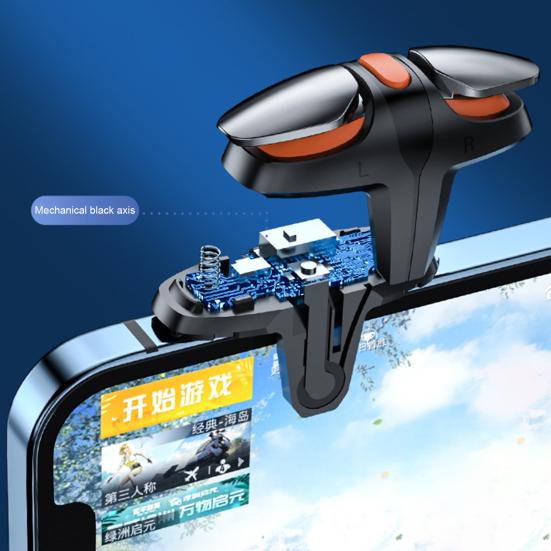 1 Pair Gaming Controller Frequency Conversion Trigger Mobile 4 Adjustable Speeds Four-Finger Linkage